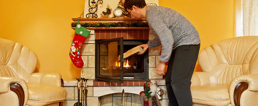 Rusted Metal Fireplace Restoration in Dumas, Texas